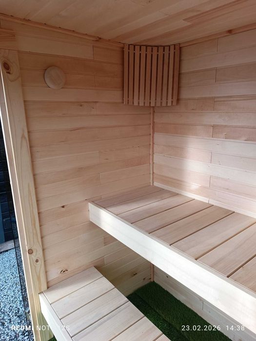Sauna Ogrodowa Hot Tub Piec na Drewno 200x230cm CAŁA POLSKA