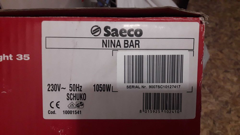 кофемашина Saeco Nina Bar