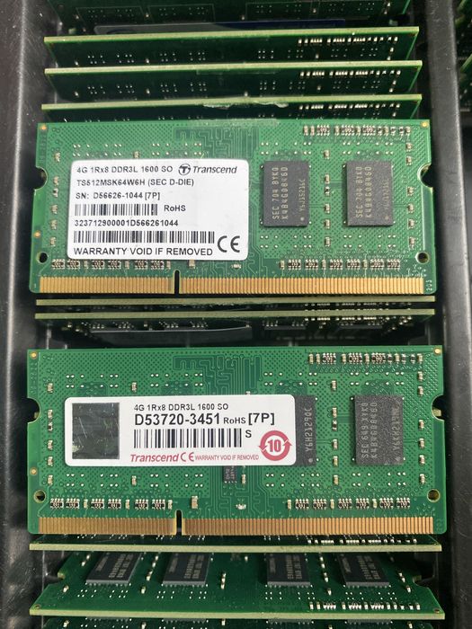 Оперативна пам'ять ноутбучна ОЗУ RAM SO-DIMM Trancsend DDR3 1600 4GB 8
