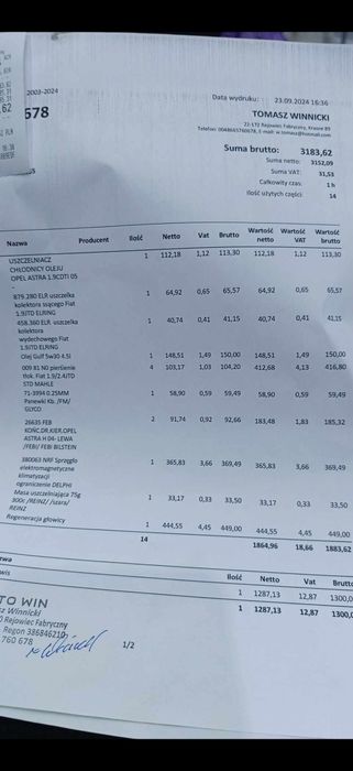 Astra h silnik po remoncie.1.9