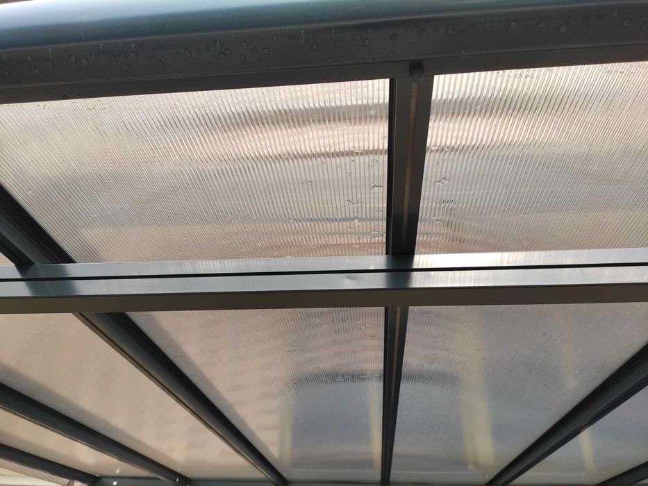 Pergola Altana Zadaszenie tarasu Aluminium i poliwęglan 3,73 x 3,03 m