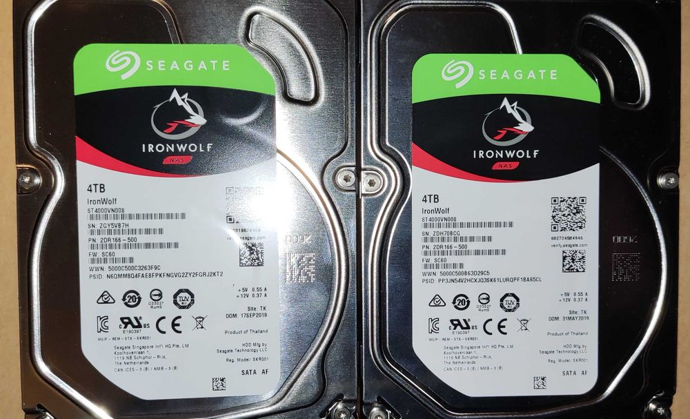 Seagate IronWolf ST4000VN008 4TB  - Mam 2szt.