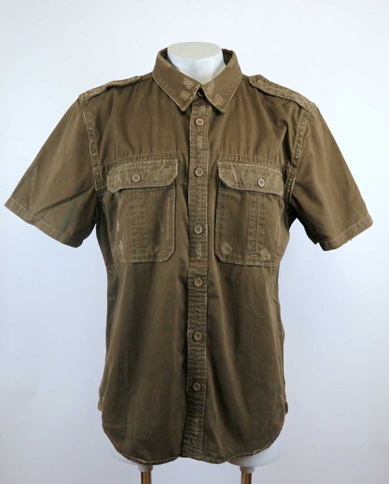 Surplus Raw Vintage Cologne postarzana koszula w militarnym stylu 2XL