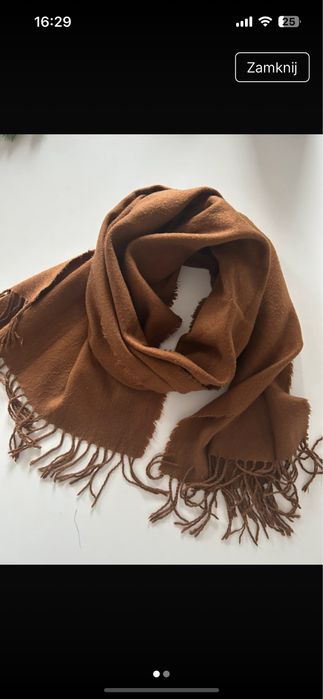 Szalik brązowy H&M wiosenny