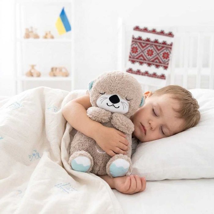 Дихаюча Видра і Коала іграшка сплюшка музичний нічник для немовлят з білим шумом заспокійлива м'яка іграшка для сну Ночник Выдра