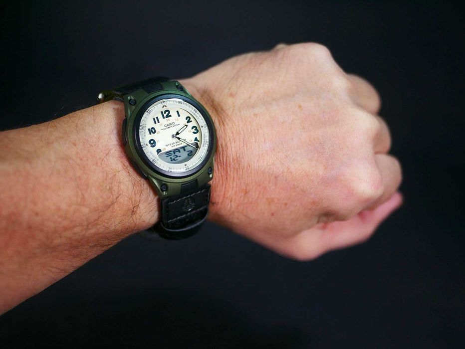 Годинник Casio AW-80V-3BV Green цифро-аналоговий