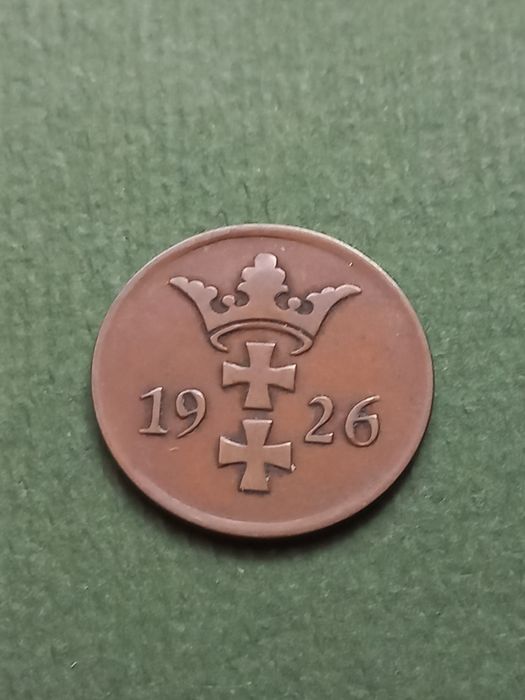 Wolne Miasto Gdańsk-2 fenigi 1926 r.