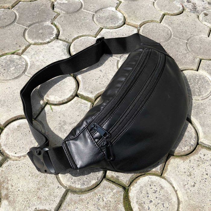 Сумка на пояс з еко-шкіри, сумка через плече Бананка чоловіча, жіноча