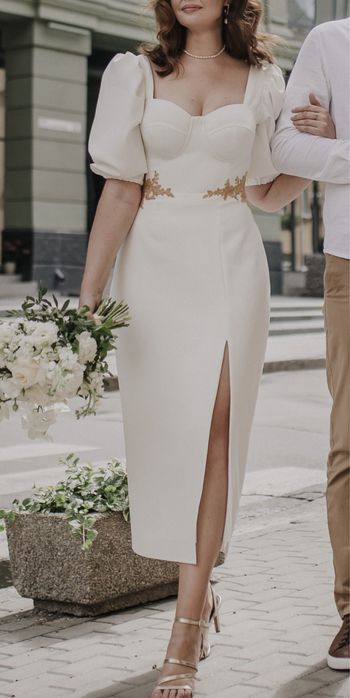 Весільна сукня елегатне міді