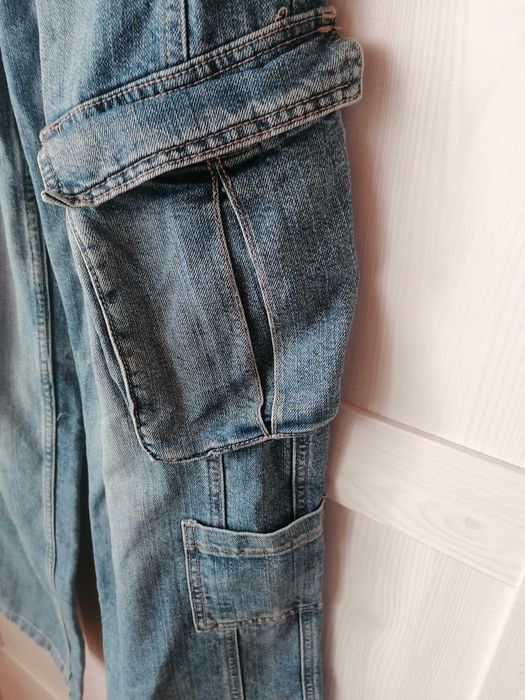 spodnie bojówki damskie- jeansy -roz160/64