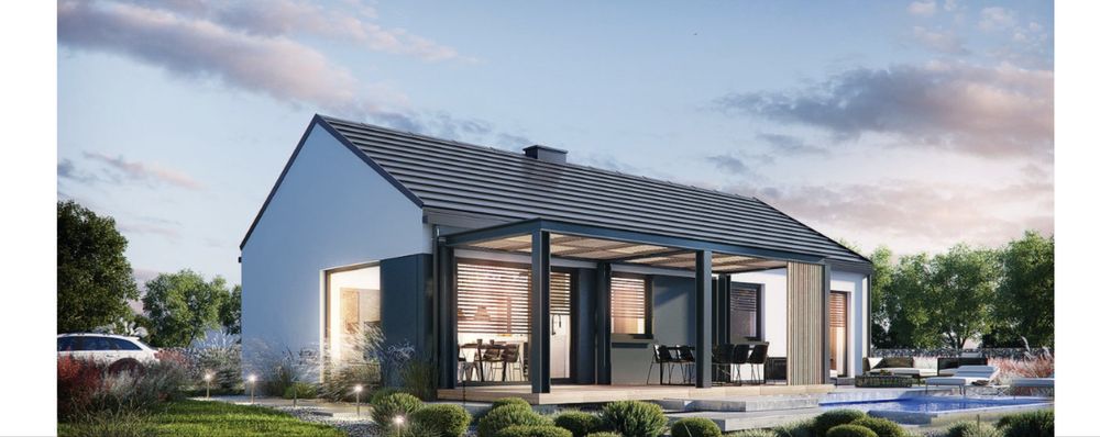 OKAZJA  !! Budowa domu parterowego o powierzchni 90m2 !