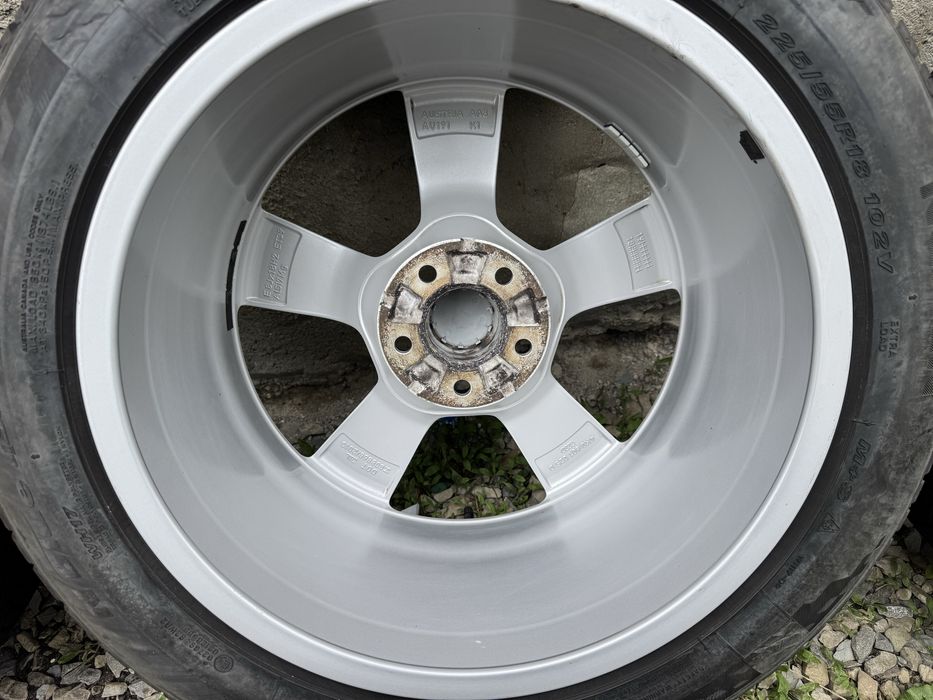 4 диски Audi орегінал шини 225/55R18 michelin