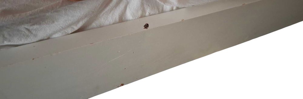 Cama cabana 90x190 cm em pinho branco + Colchão - AVENTURIER