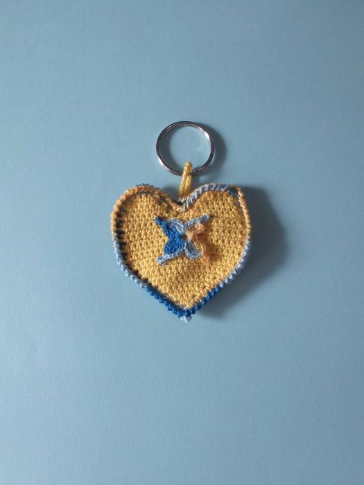 Porta-chaves em forma de coração