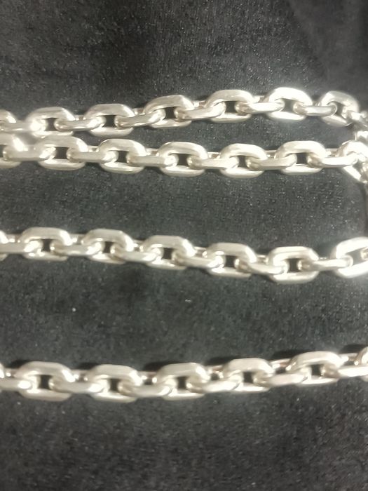 Серебряная якорная цеп