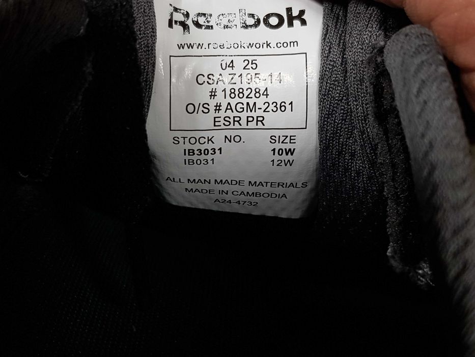 Buty robocze REEBOK rozm 43 wkł 28,5 cm