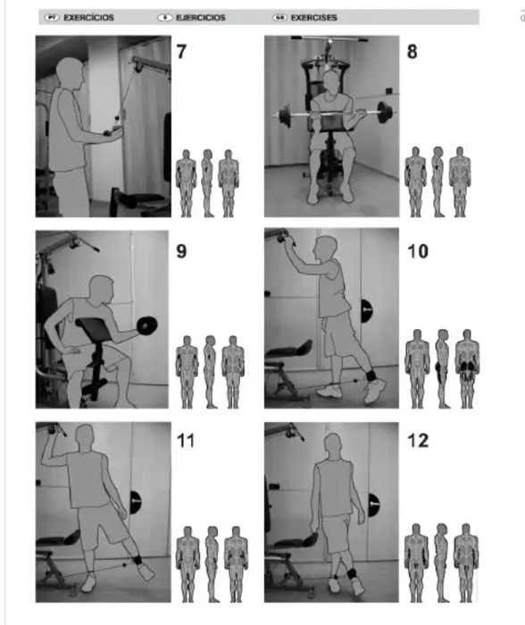 Maquinha musculação multifunções