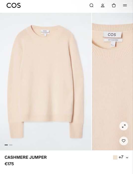 Cos светр кашемир