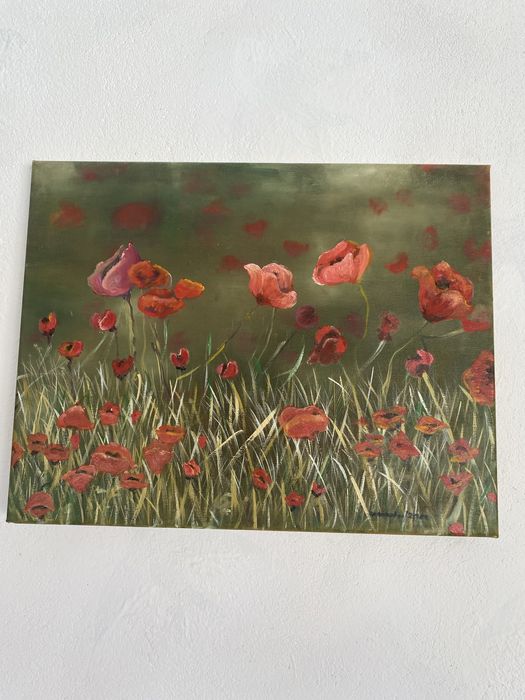 Quadro: As papoilas no Campo