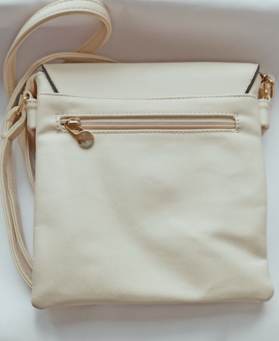 Torebka listonoszka kremowa