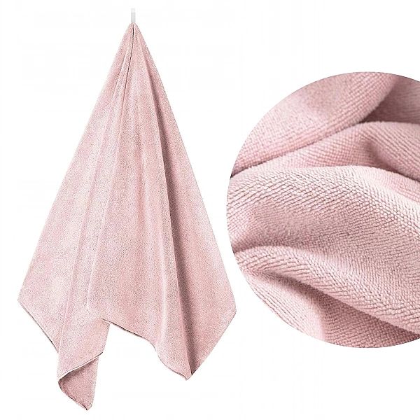 Ręcznik 50x90 Mikrofibra Szybkoschnący Chłonny Active 380g/m2 Pudrowy