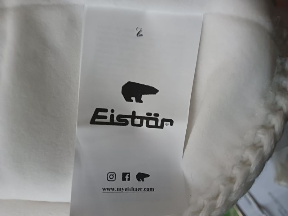 Nowa wełniana czapka opaska Eisbar Austria 58/62 Tyrol wełna nausznik