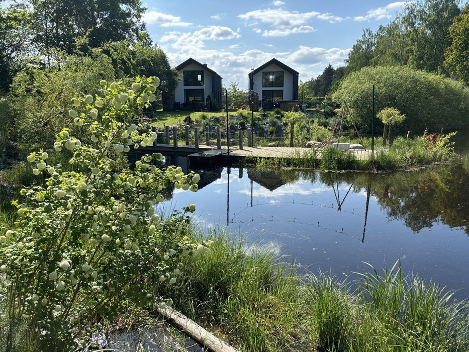 Domki na wynajem na Kaszubach,balia, ,staw,jezioro.