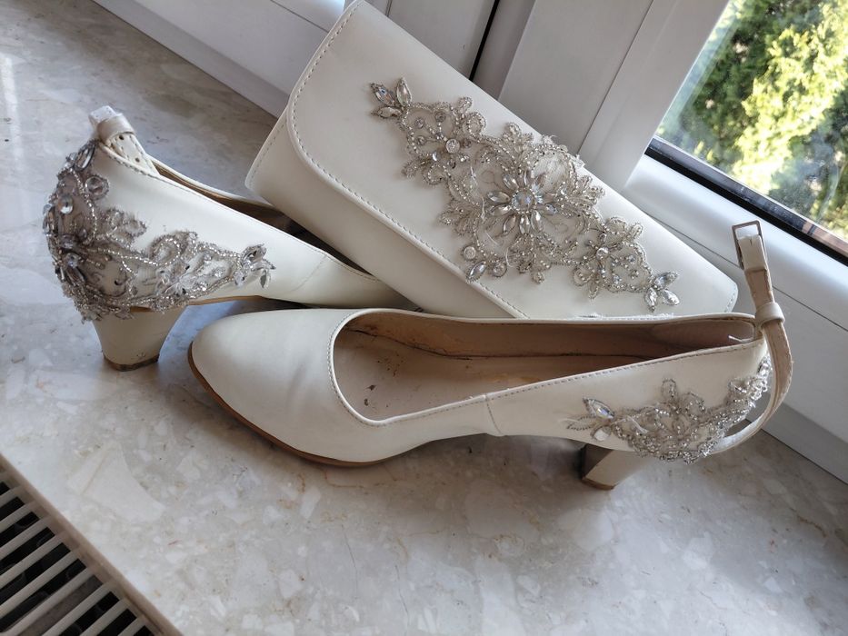 Buty ślubne 38 z torebka witt