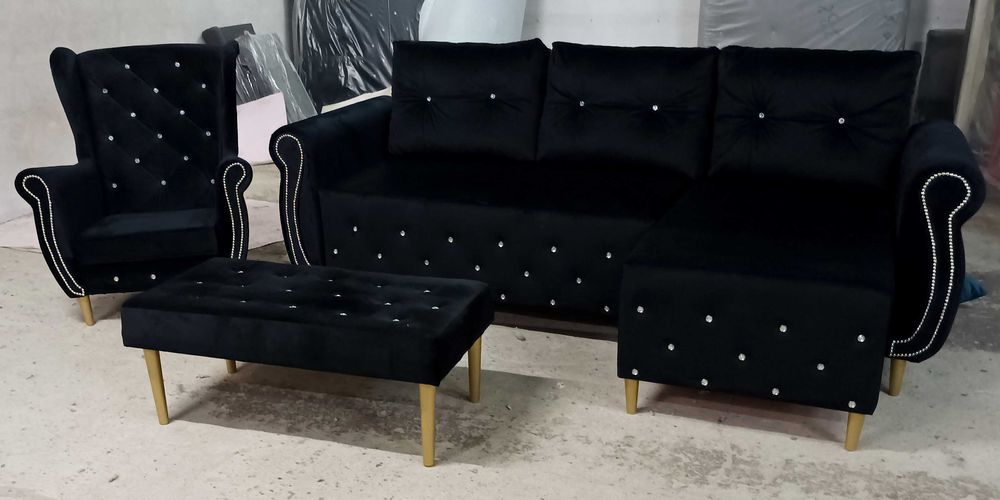 Narożnik Uniwersalny kryształ Manchester pojemnik funkcja spania