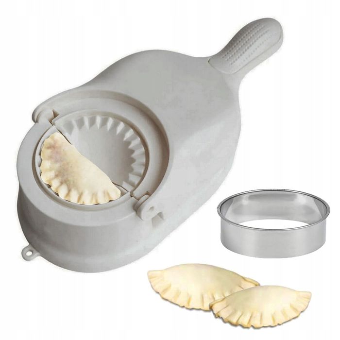 zestaw maszynka do lepienia pierogów 2w1+ wykrawacz forma do pierogów