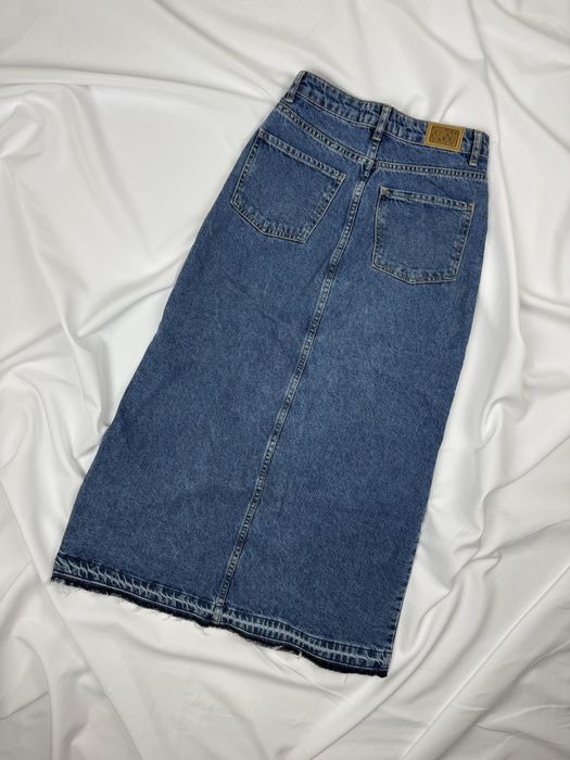 Джинсова юбка максі