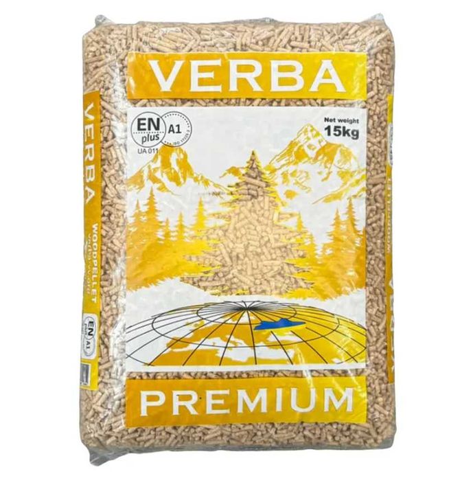 Pellet drzewny VERBA Premium Sosnowy JASNY Certyfikat A1