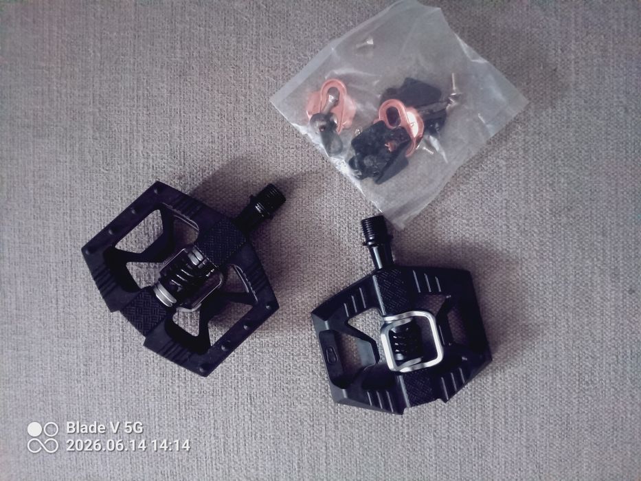 Pedały rowerowe platformowe z blokami Nowe pedały Crankbrothers Double Shot 1 Black