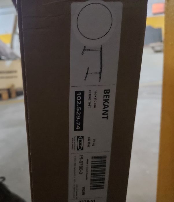 Base/pés secretária 160cm IKEA - altura ajustavel (novo em caixa)