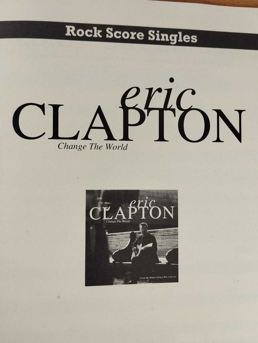 Partituras Eric Clapton, Change the World