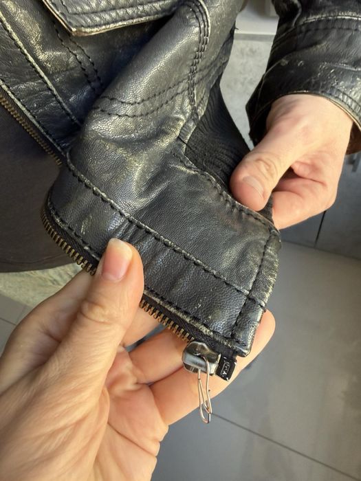 Шкіряна куртка Pull & Bear