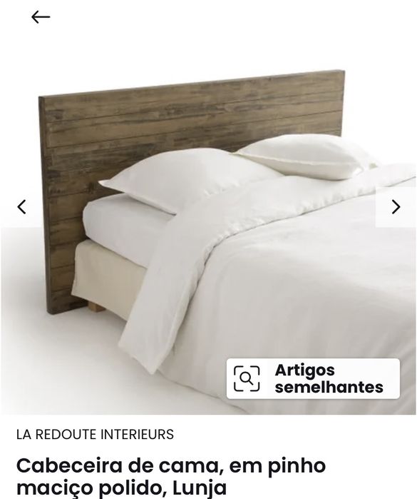 Cabeceira cama casal madeira