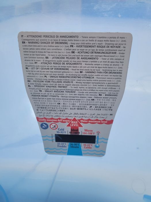 Banheira Ok Baby com termómetro | 90 cm – Excelente oportunidade