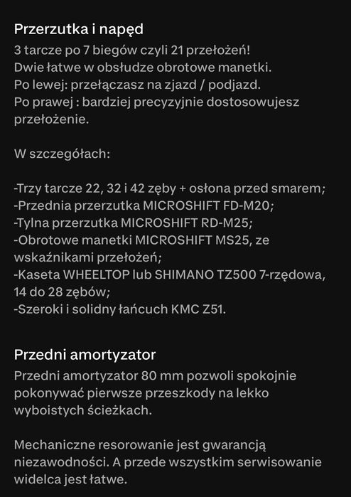 Rower górski MTB turystyczny
