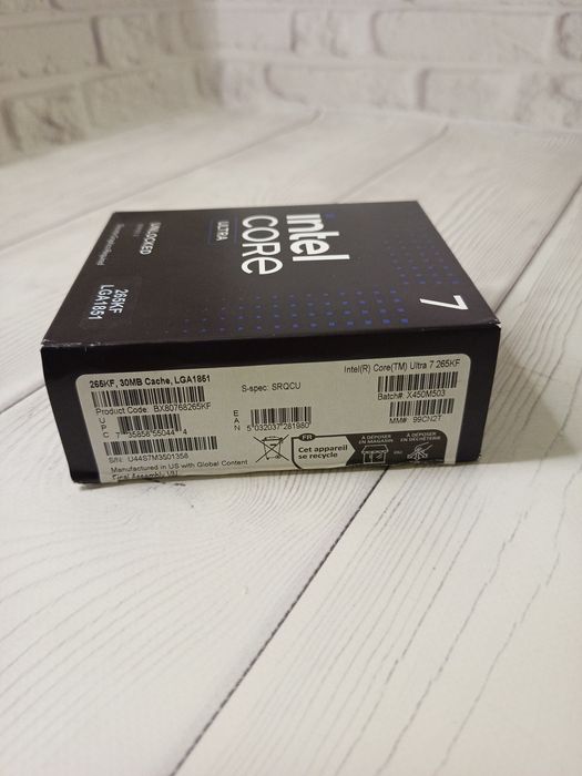 Процесор Intel Core Ultra 7 265KF (BX80768265KF) 20 ядер Arrow Lake