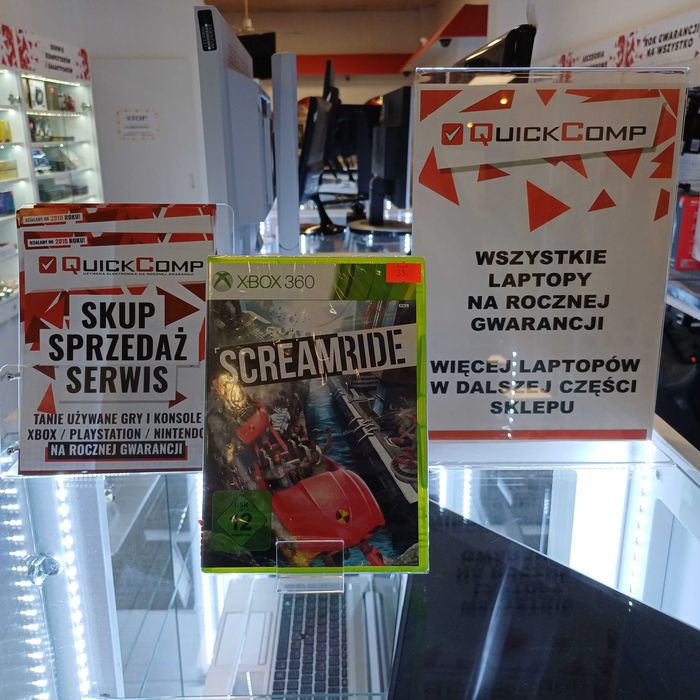 Gra XBOX 360 / X Series ScreamRide NOWA Gwarancja 1 rok QUICK-COMP