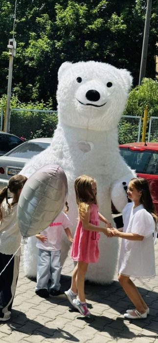 Костюм медведя надувной костюм для выступлений надувной костюм медведя,  пневмокостюм білого  мішкі