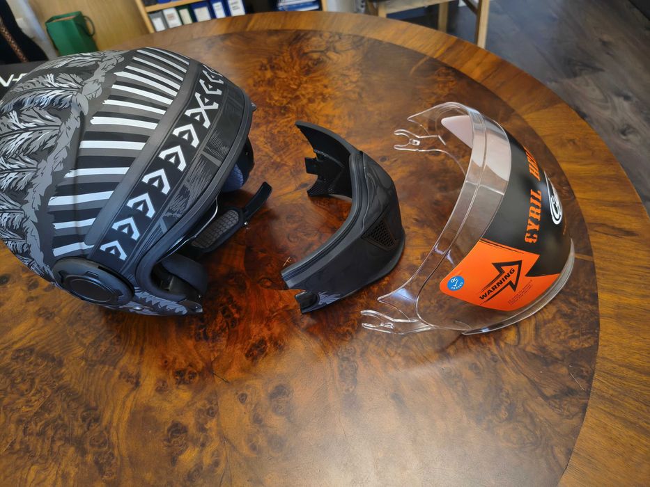 Kask motocyklowy NOWY otwarty + szczękowy Rozmiar M 57-58cm