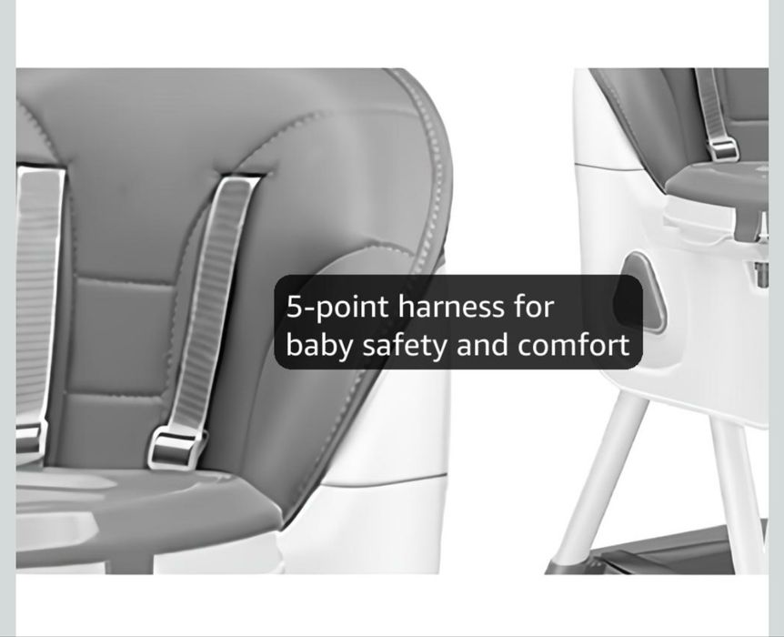 Krzesełko do karmienia UBRAVOO 3 w 1, składane, przenośne