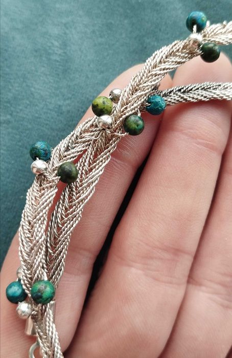 Чокер серебро плетение викинг ручная работа