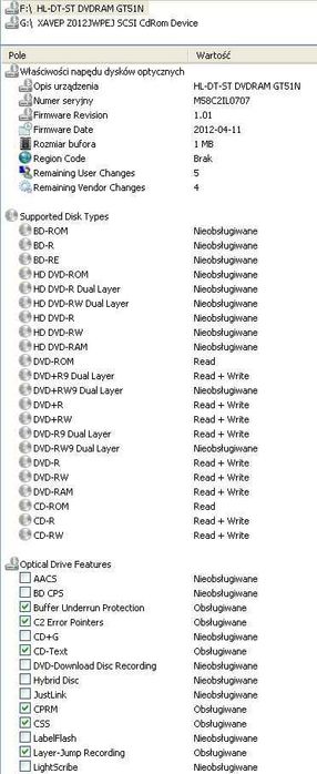 Nagrywarka DVD LG HL-DT-ST DVDRAM GT51N (7) 12.7 mm