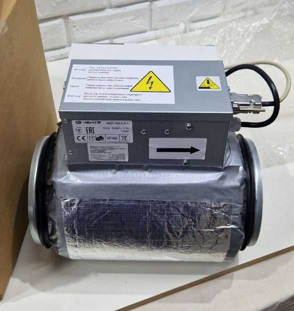 Нагреватель канальный, калорифер преднагрева Вентс НКП 160-0,8-1