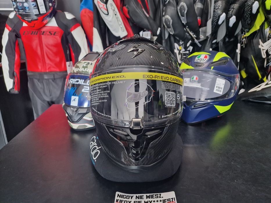 MotoSzafa Kask SCORPION EXO-R1 EVO CARBON AIR SOLID !gratisy/raty!