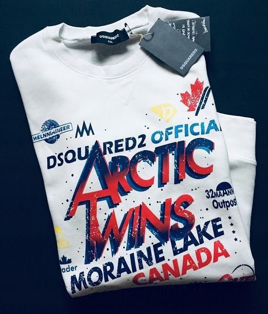 Dsquared2 Arctic Twins Sweatshirt nowa oryginalna bluza D2