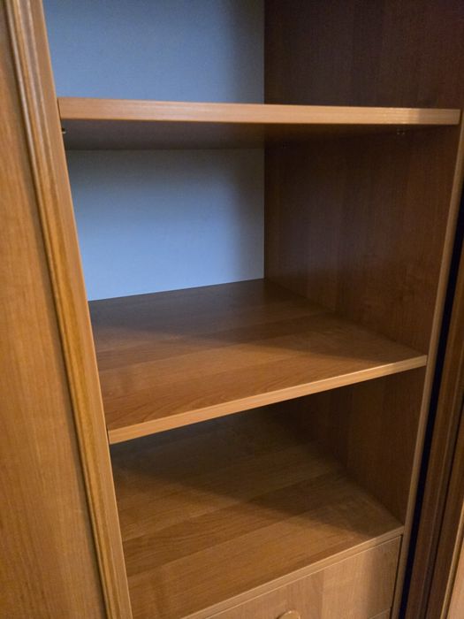 KOMANDOR SZAFA ORYGINAŁ JAK NOWA duża brązowa drzwi przesuwne drewno